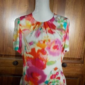 Kate Spade Sz 12 Watercolor Floral Short sleeve